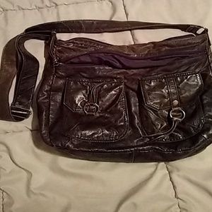 Brown shoulder bag